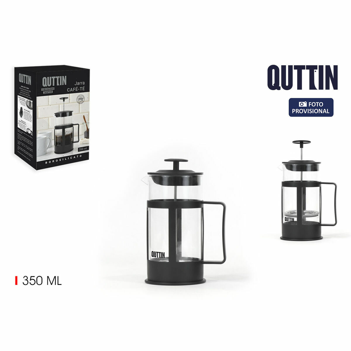 Френч-пресс Quttin 350 ml 10 x 8 x 15,5 cm-2