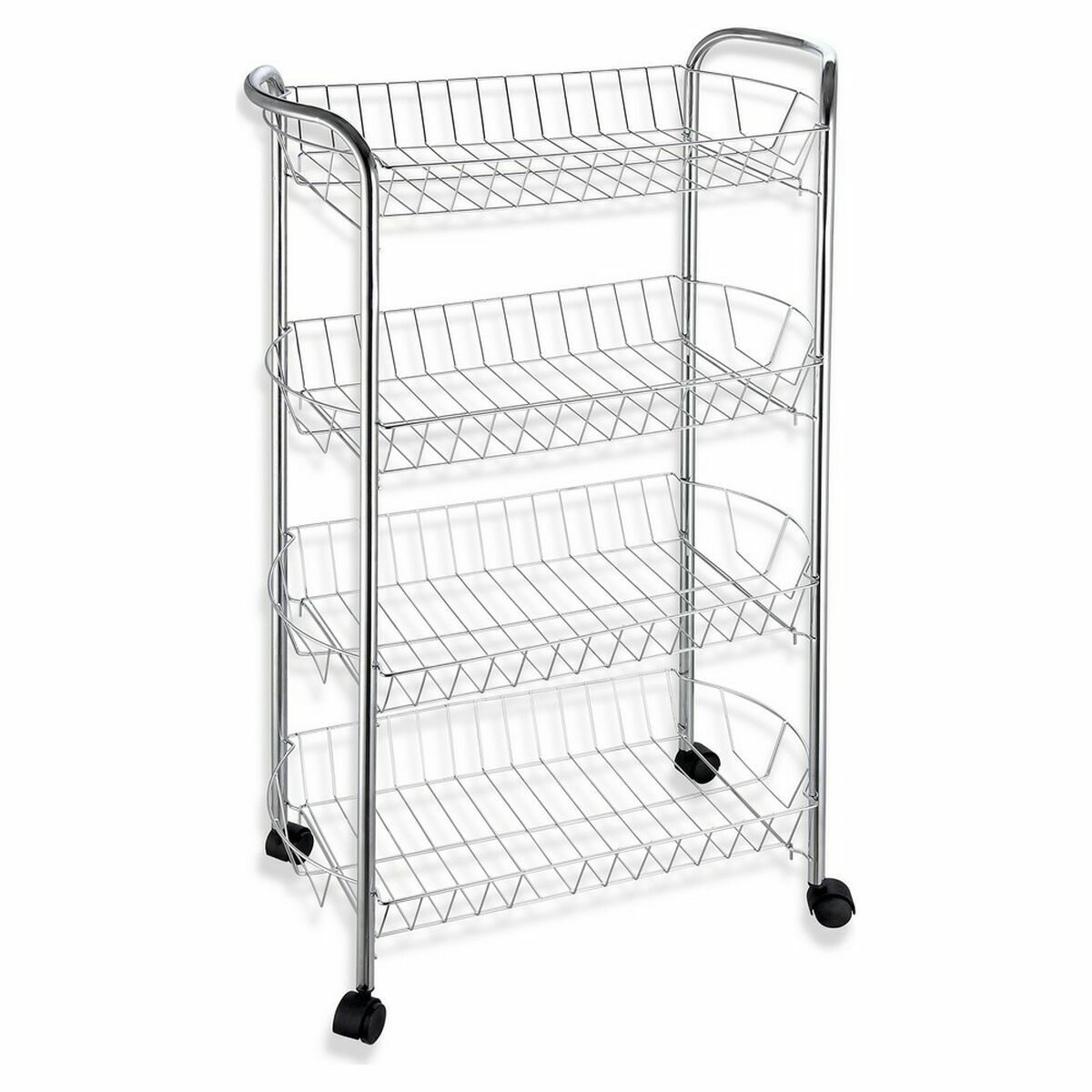 Confortime 4 Shelves Metal 51 x 27 x 84 cm (6 pieces)-3