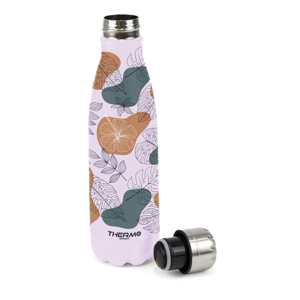 Термобутылку ThermoSport Листья 1 L (6 штук)-2