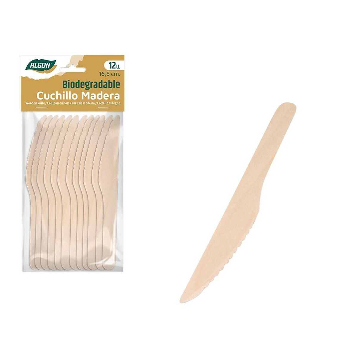 Набор ножей Algon Деревянный 12 Предметы 16,5 cm (24 штук)-2