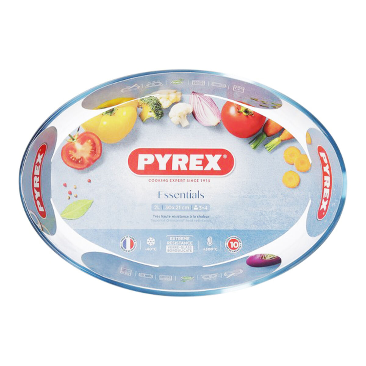 Pyrex Classic мөлдір шыны пісіру пішіні-2