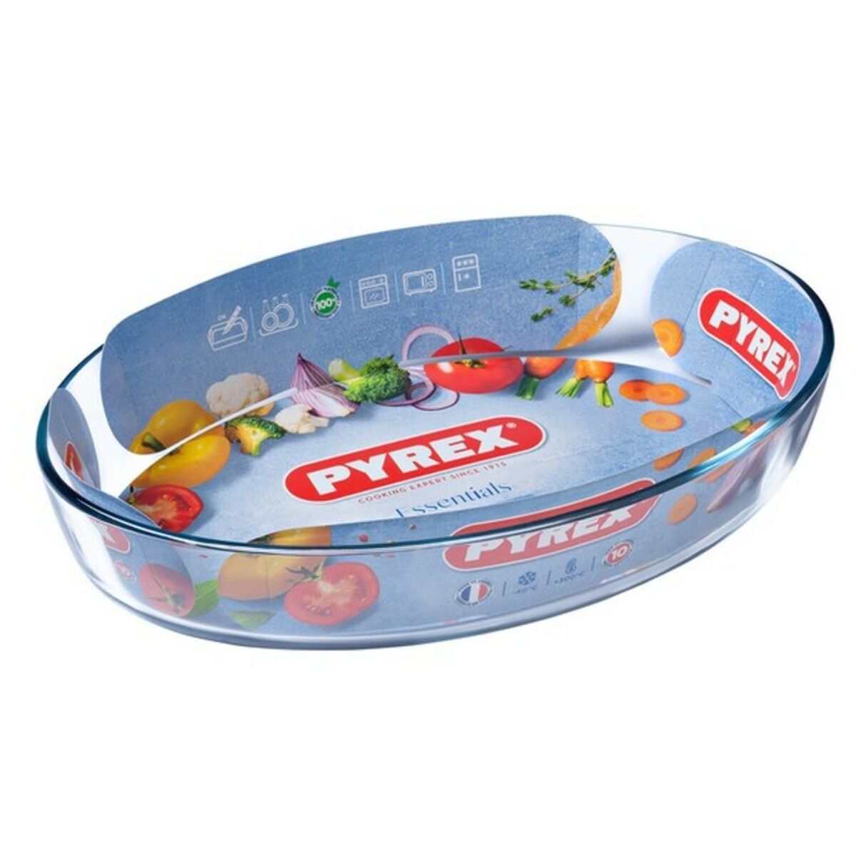 Pyrex Classic мөлдір шыны пісіру пішіні-3