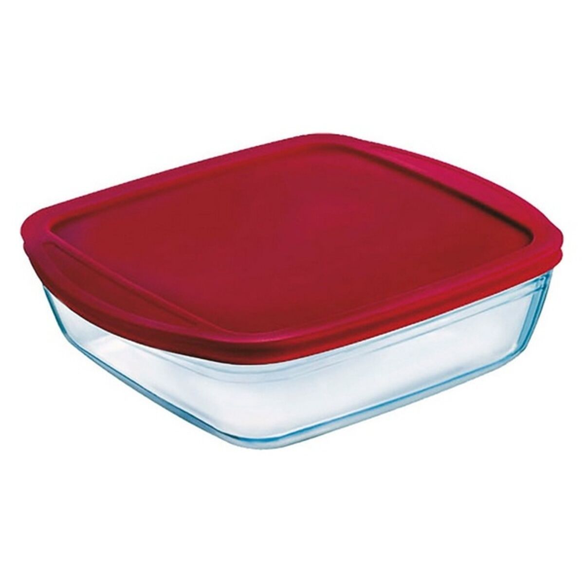 Sealed Lunchbox Ô Cuisine Clear Borosilicate Glass-6