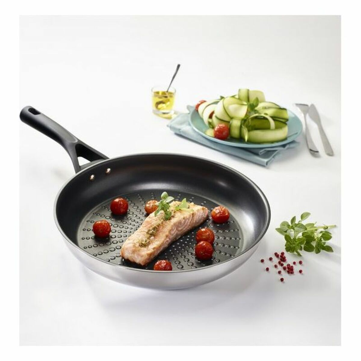 Pyrex 전문가 논스틱 프라이팬 스테인리스 스틸-3