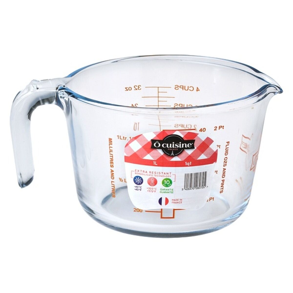 머그잔 측정: 투명 유리 요리-4