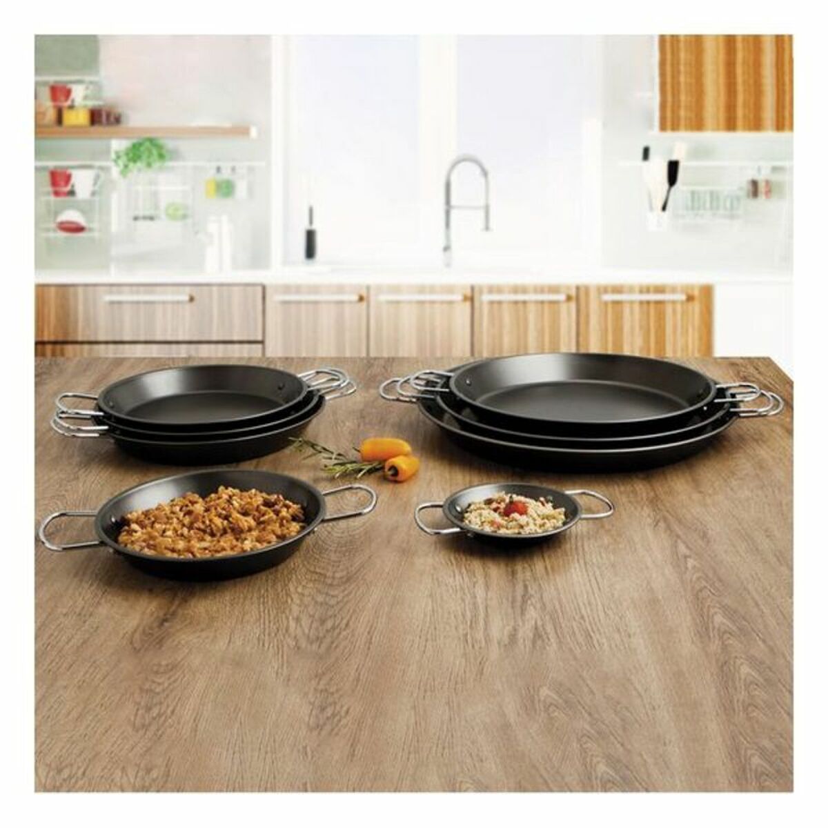 Pan Quid Senia შავი ლითონის ფოლადი-2