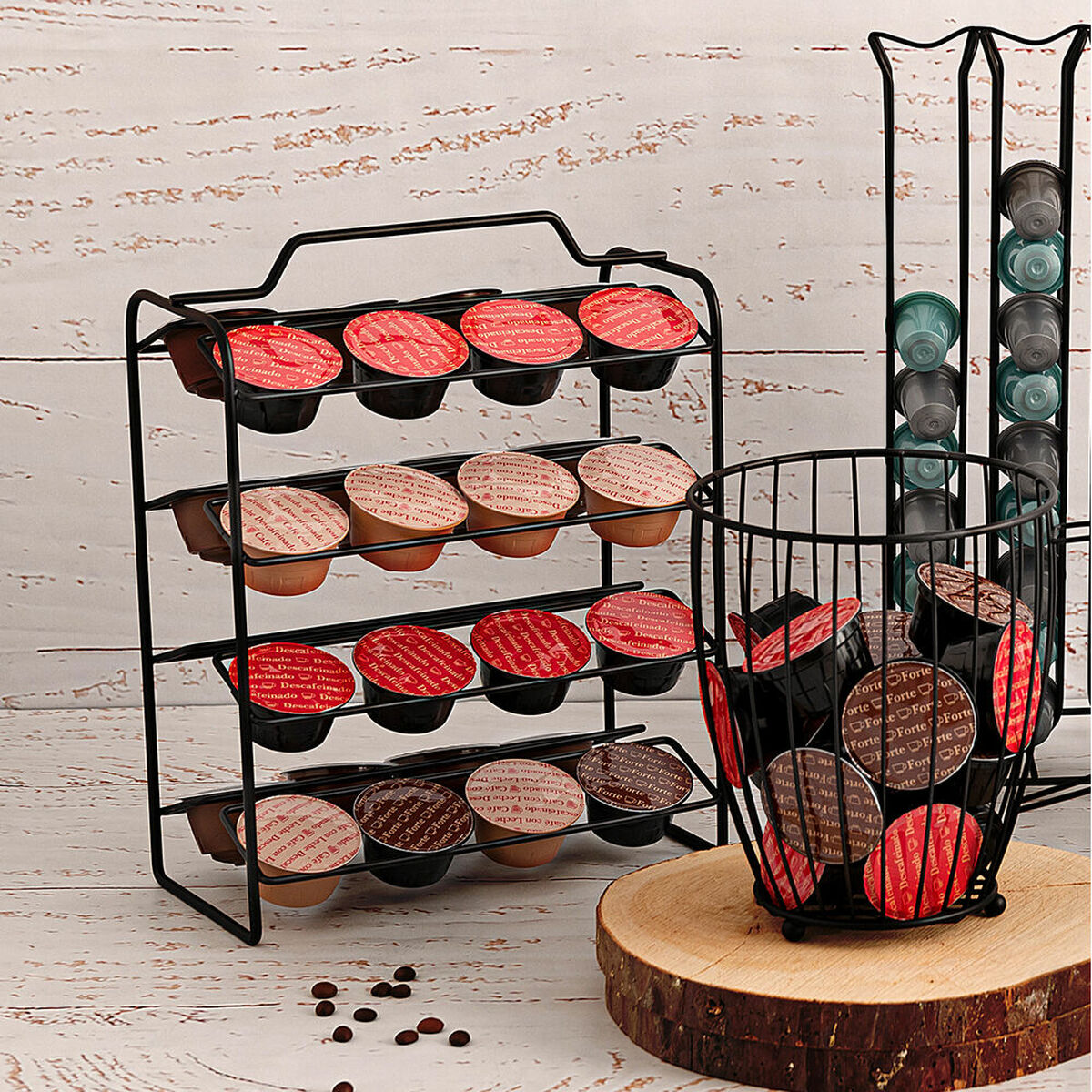 Підставка для 32 кавових капсул Quid Метал (23 x 11 x 30 cm)-2
