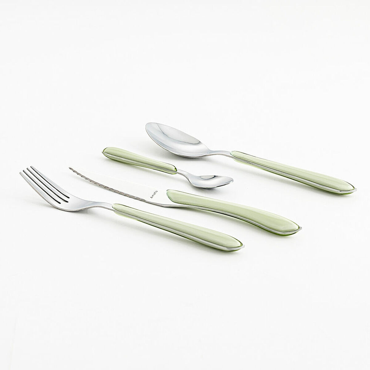 Cutlery Amefa Eclat Green Metal (24 pcs)-2