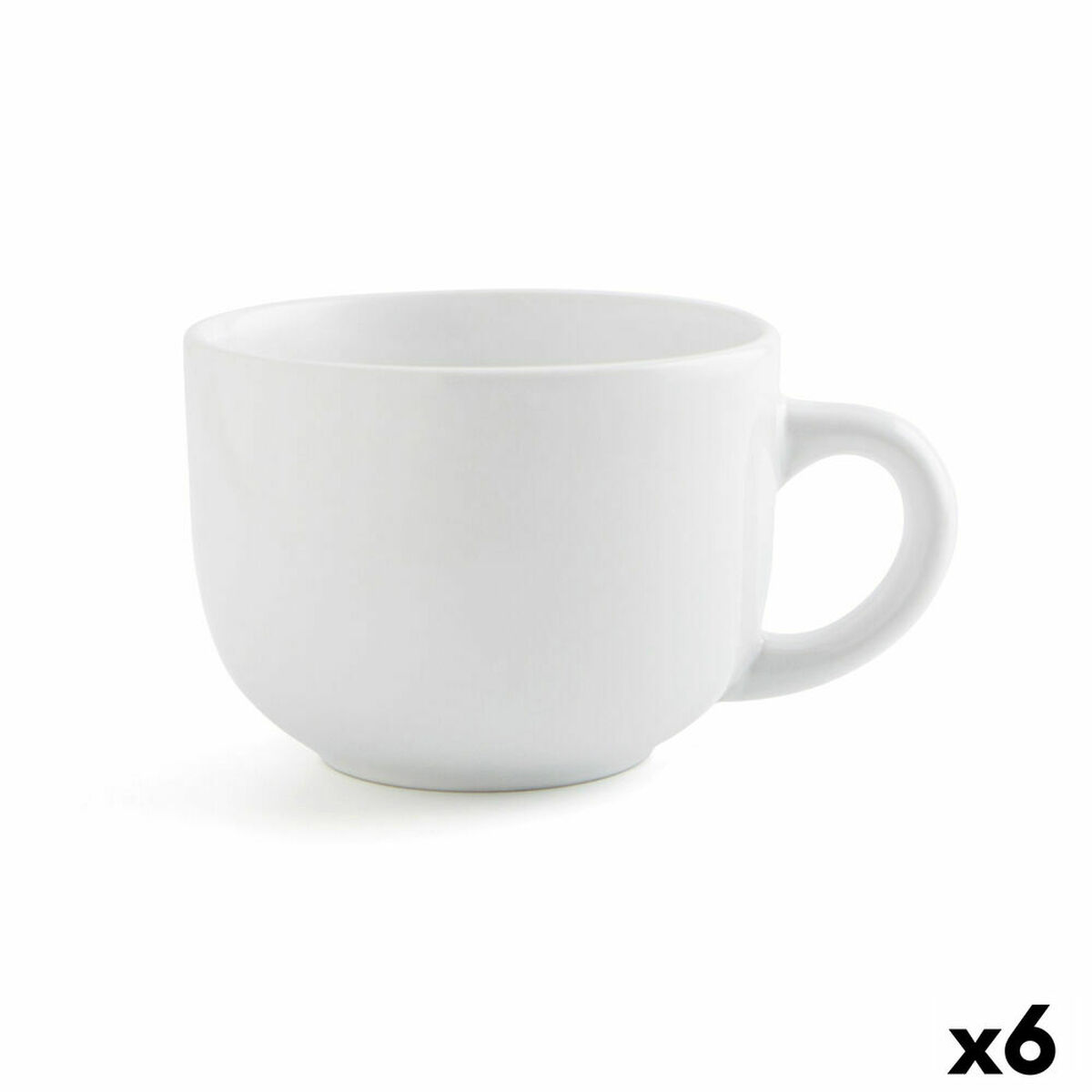 Чашка Quid Snow Белый Керамика 400 ml (6 штук) (Pack 6x)-2