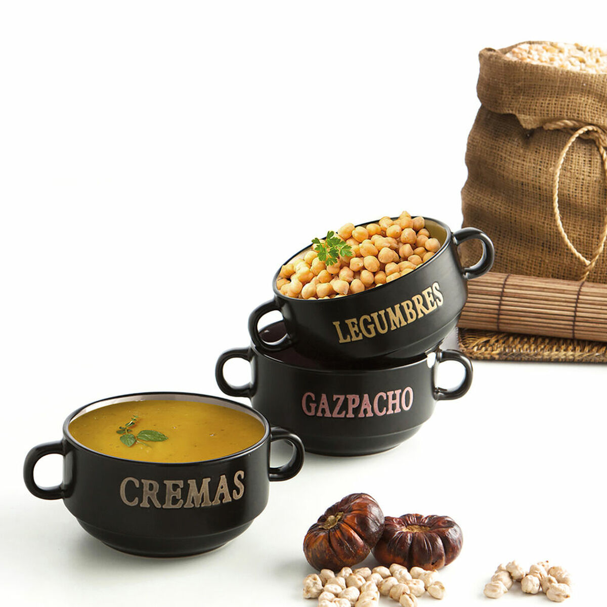 보울 Quid Rustik Ceramics 16 x 12 x 7cm (6 조각) (팩 6x)-3