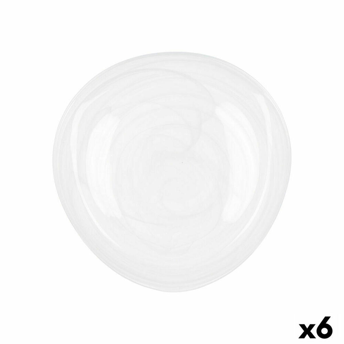 Quid Boreal White Glass 플랫 플레이트 Ø30cm (6 조각) (팩 6x)-2