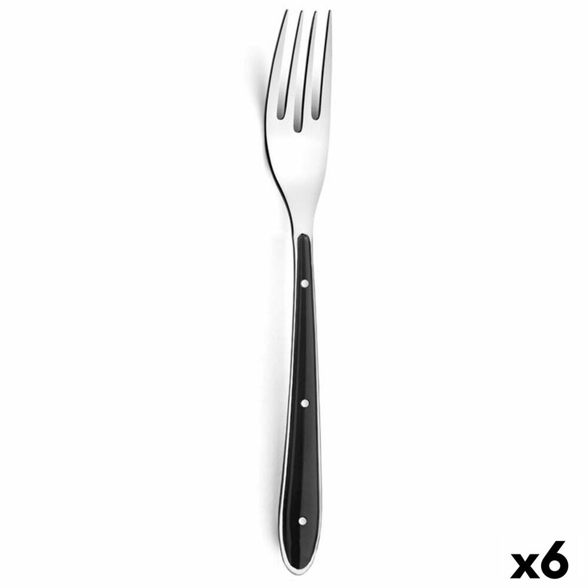 Fork Amefa Bistro 1-2-3 Metal Two Color 20.7 cm (Pack 6x)-2