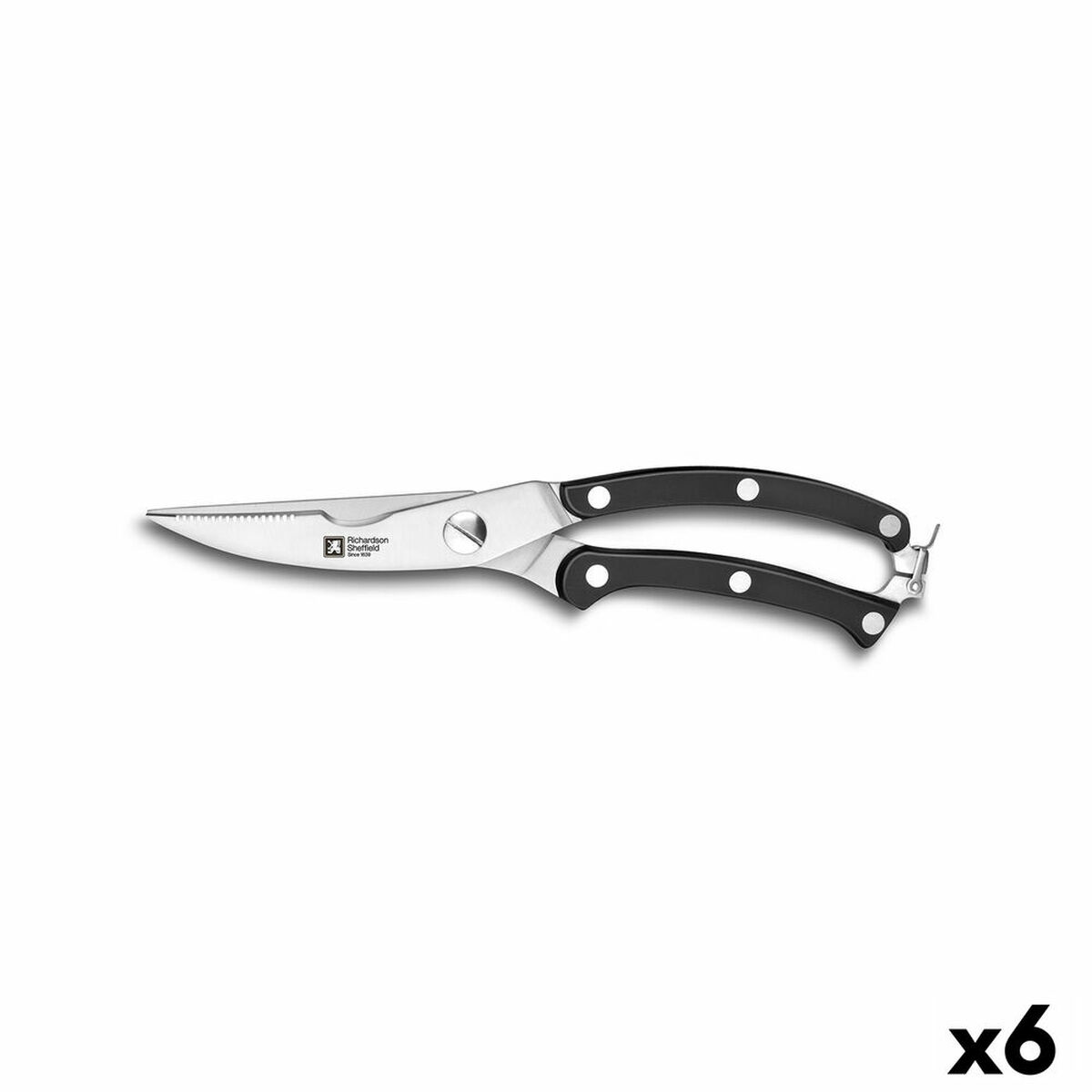 Richardson Sheffield Artisan Bird Black Metal (25 x 4 x 1.7 cm)剪刀(Pack 6 x)-2