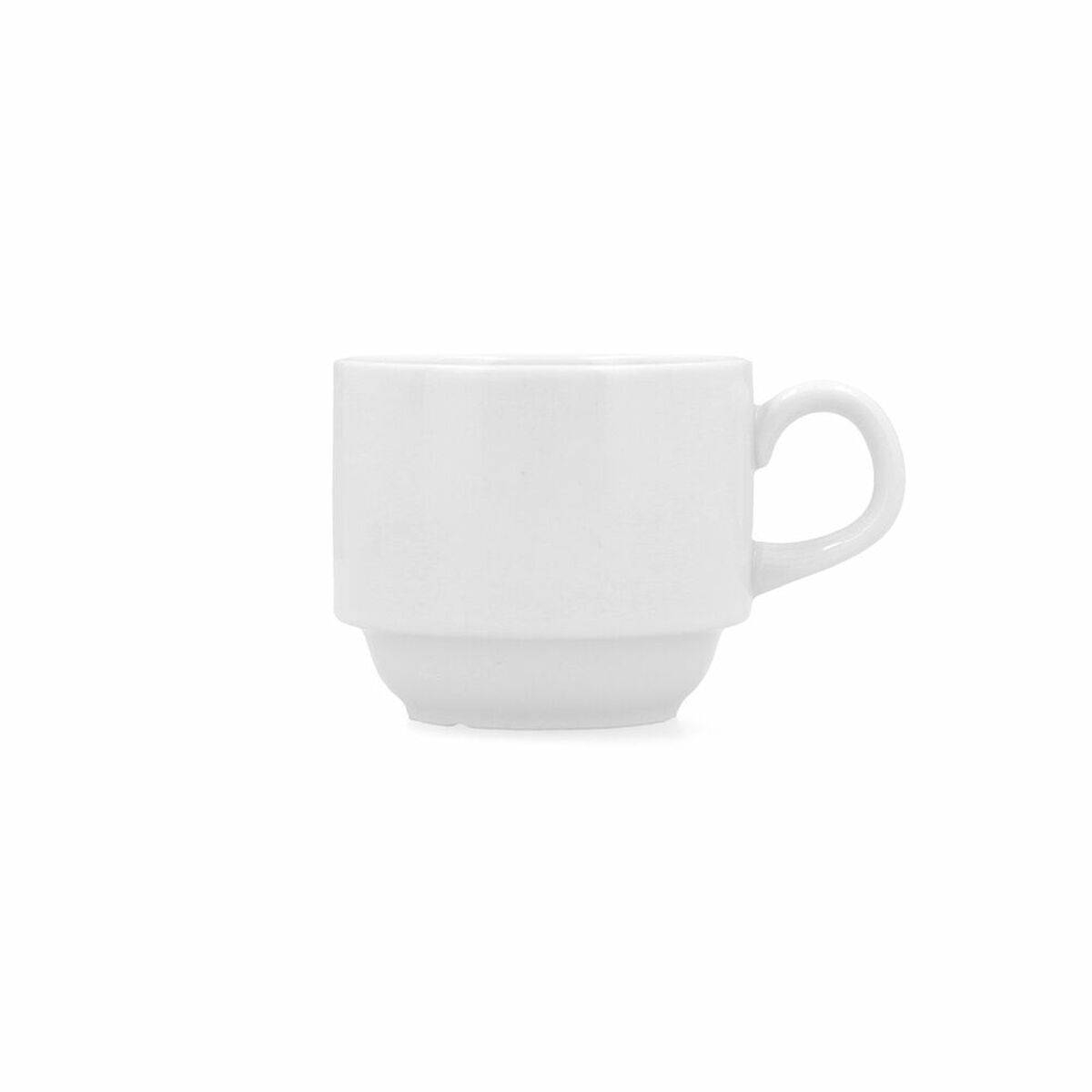 Чашка Bidasoa Glacial Кафе Керамика Белый 180 ml (6 штук)-2