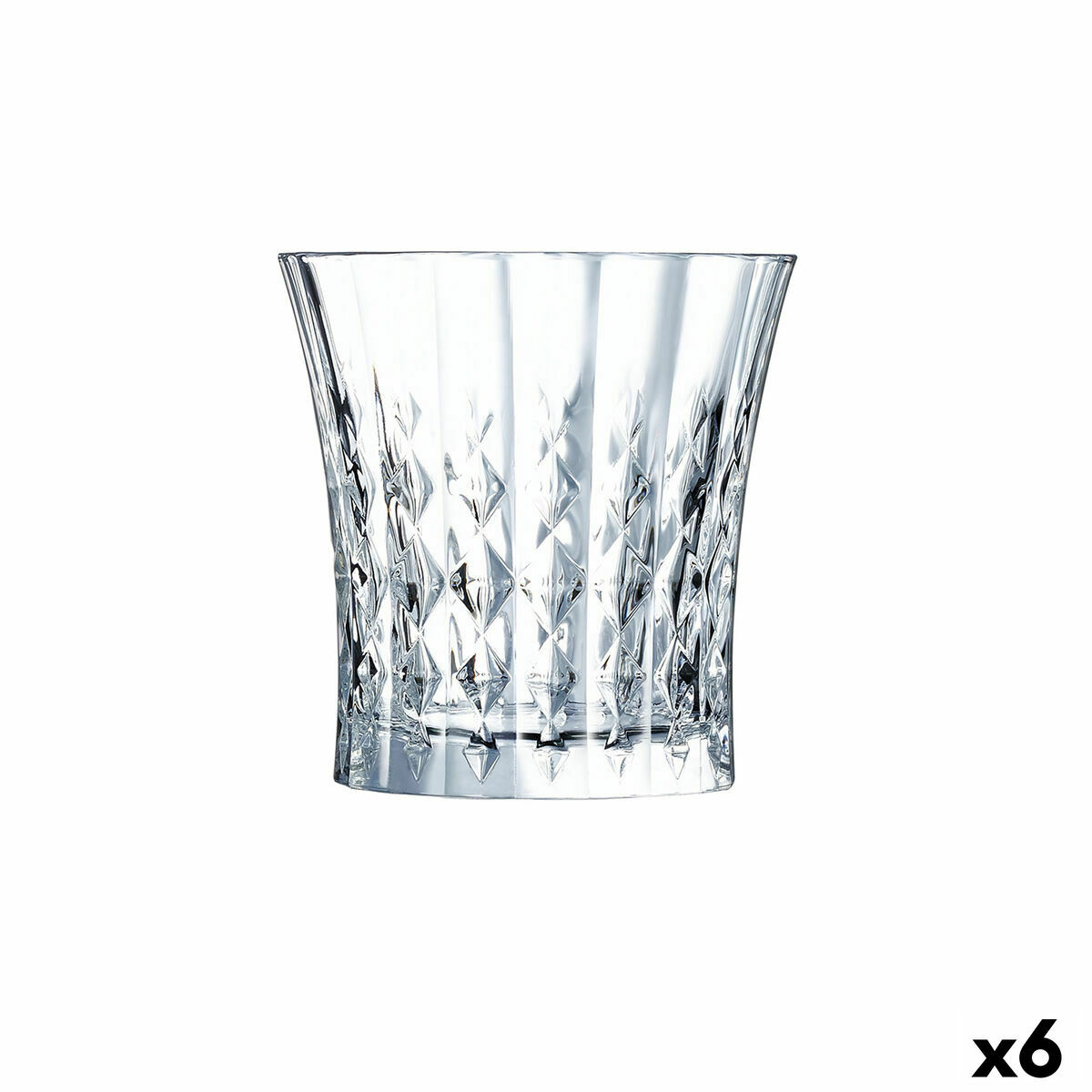 Bicchiere di Cristal d'Arches Paris Lady Diamond Vetro trasparente (270 ml) (Pack 6x)-2