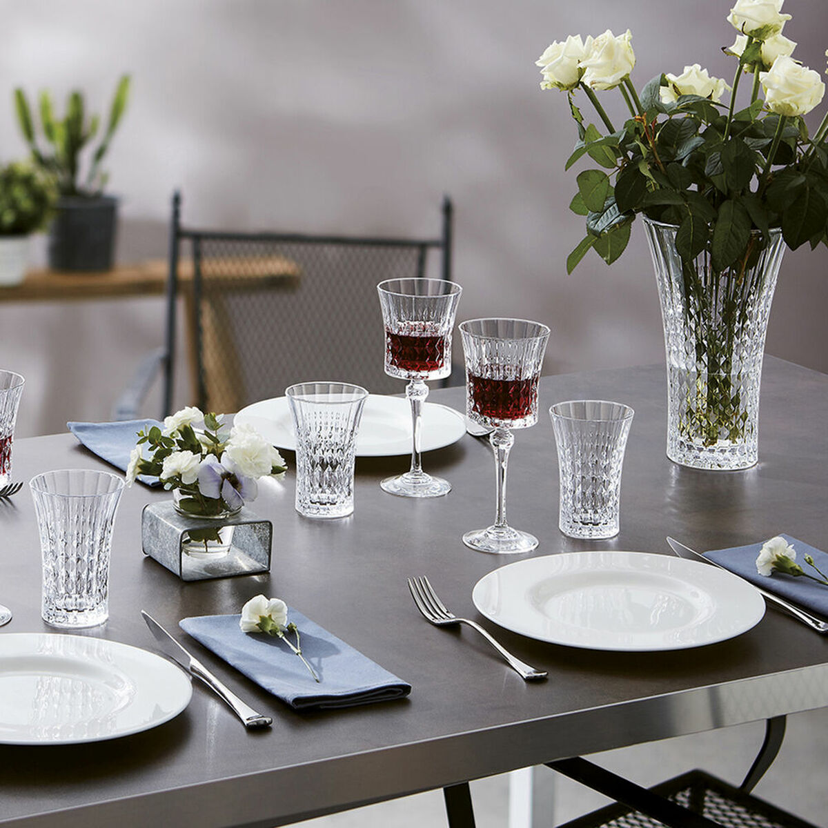 Bicchiere di Cristal d'Arches Paris Lady Diamond Vetro trasparente (270 ml) (Pack 6x)-3