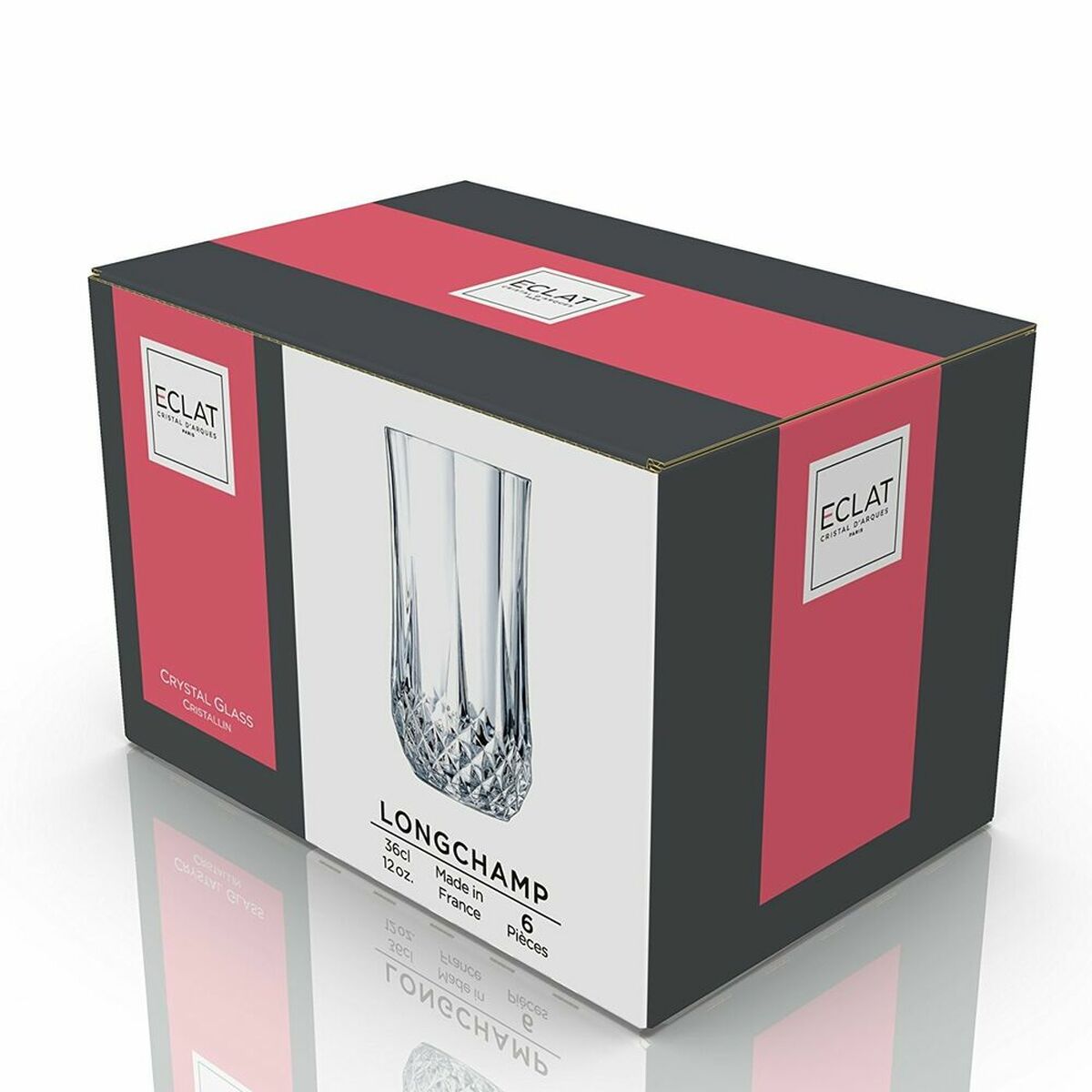 Cristal d'Arques Paris Longchamp мөлдір шыны (36 cl) (Pack 6x)-4