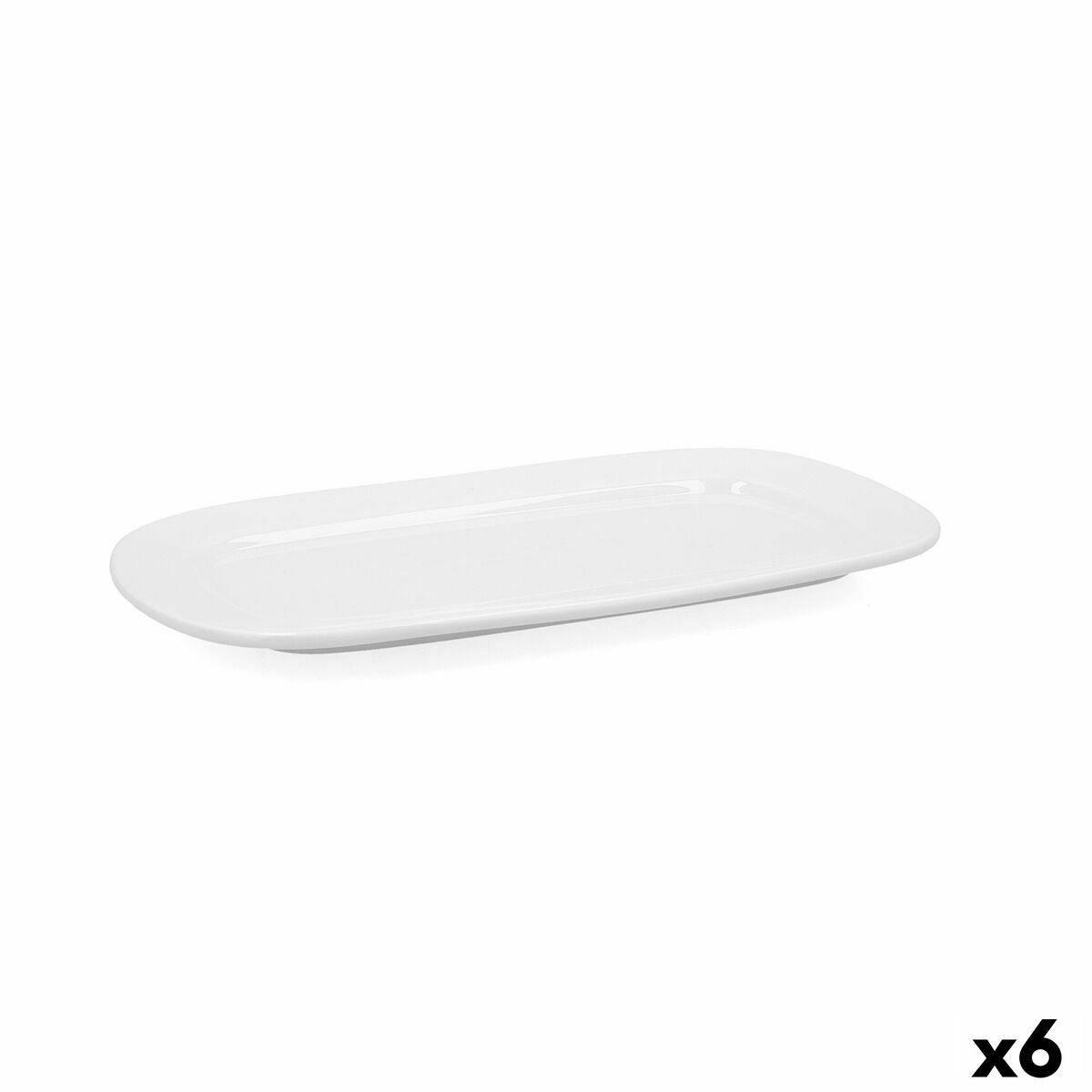 Tray Bidasoa Glacial White Cermics 31 x 18 cm (חתיכות 6) ‏-2