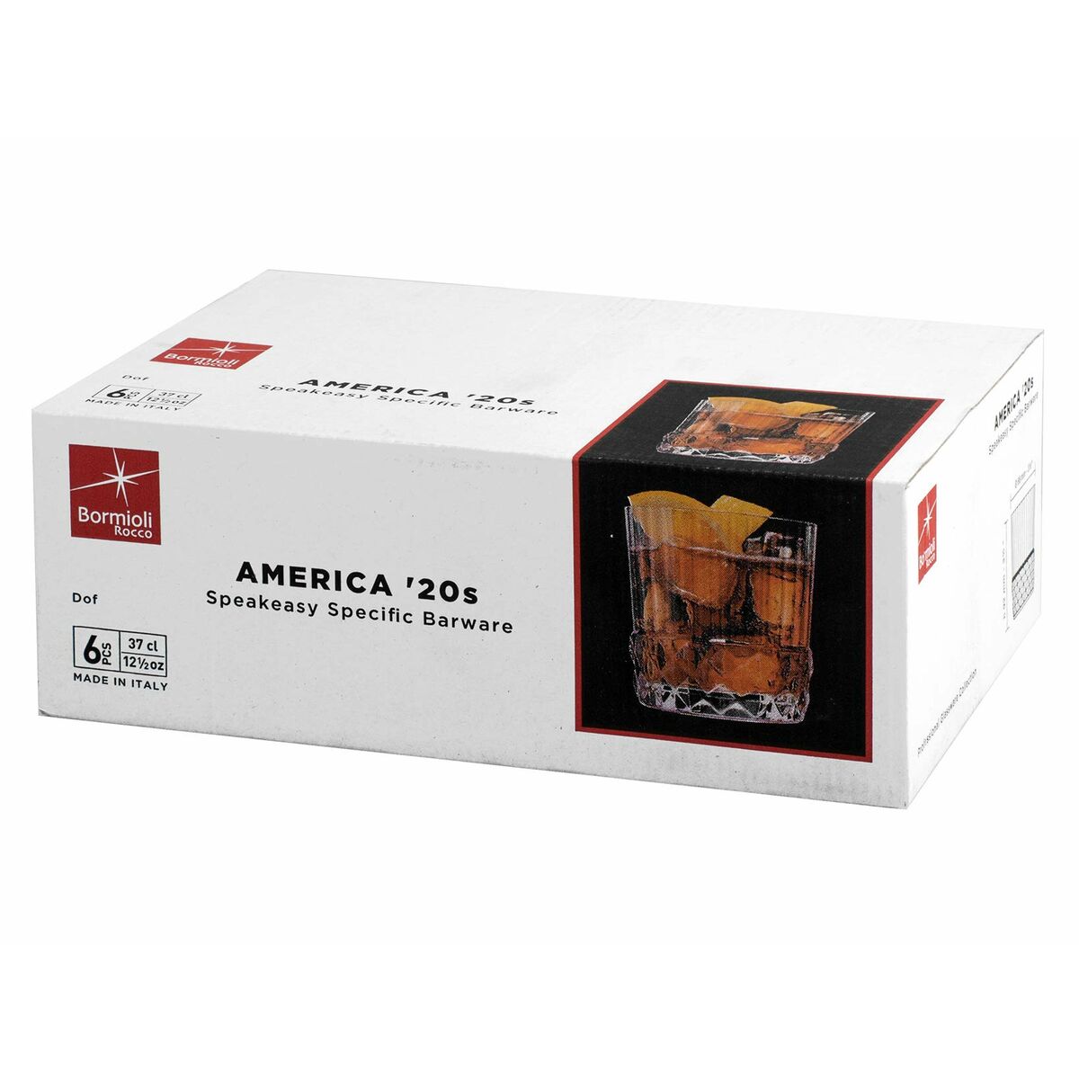 Bormioli Rocco America '20s стақандар жиынтығы 6 дана Шыны (370 мл)-2