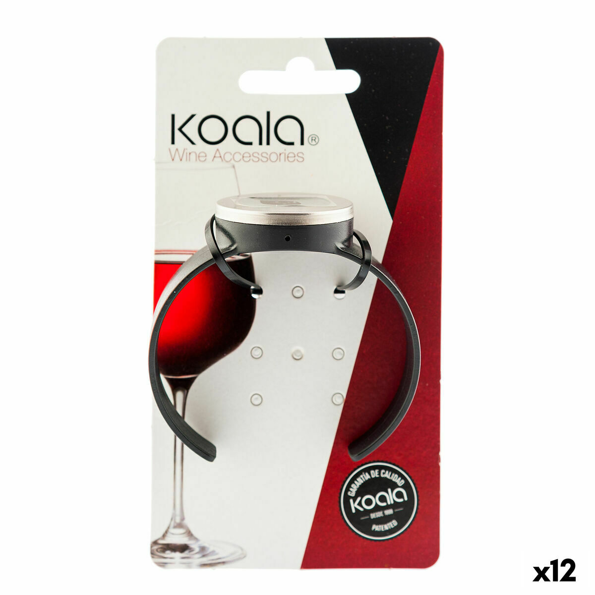 Koala Bodega شراب دماسنج ساعت مچی سیاه پلاستیکی 7. 5 × 7 5 سانتی متر (بسته 12 برابر)-2