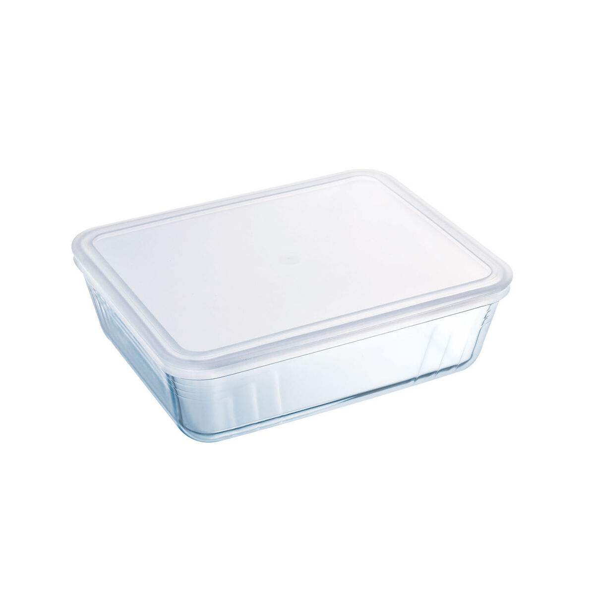 Прямоугольная коробочка для завтрака с крышкой Pyrex Cook&freeze 28 x 23 x 10 cm 4,2 L Прозрачный Cтекло Силикон (3 штук)-2