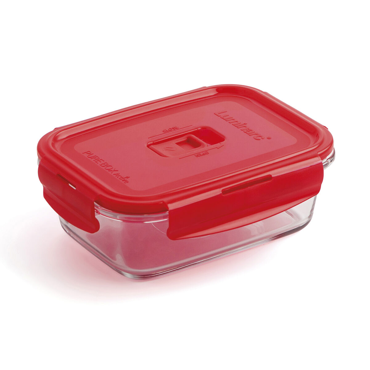 密封早餐盒Luminarc Pure Box 19 x 13 cm红色1.22 L玻璃(6件)-2