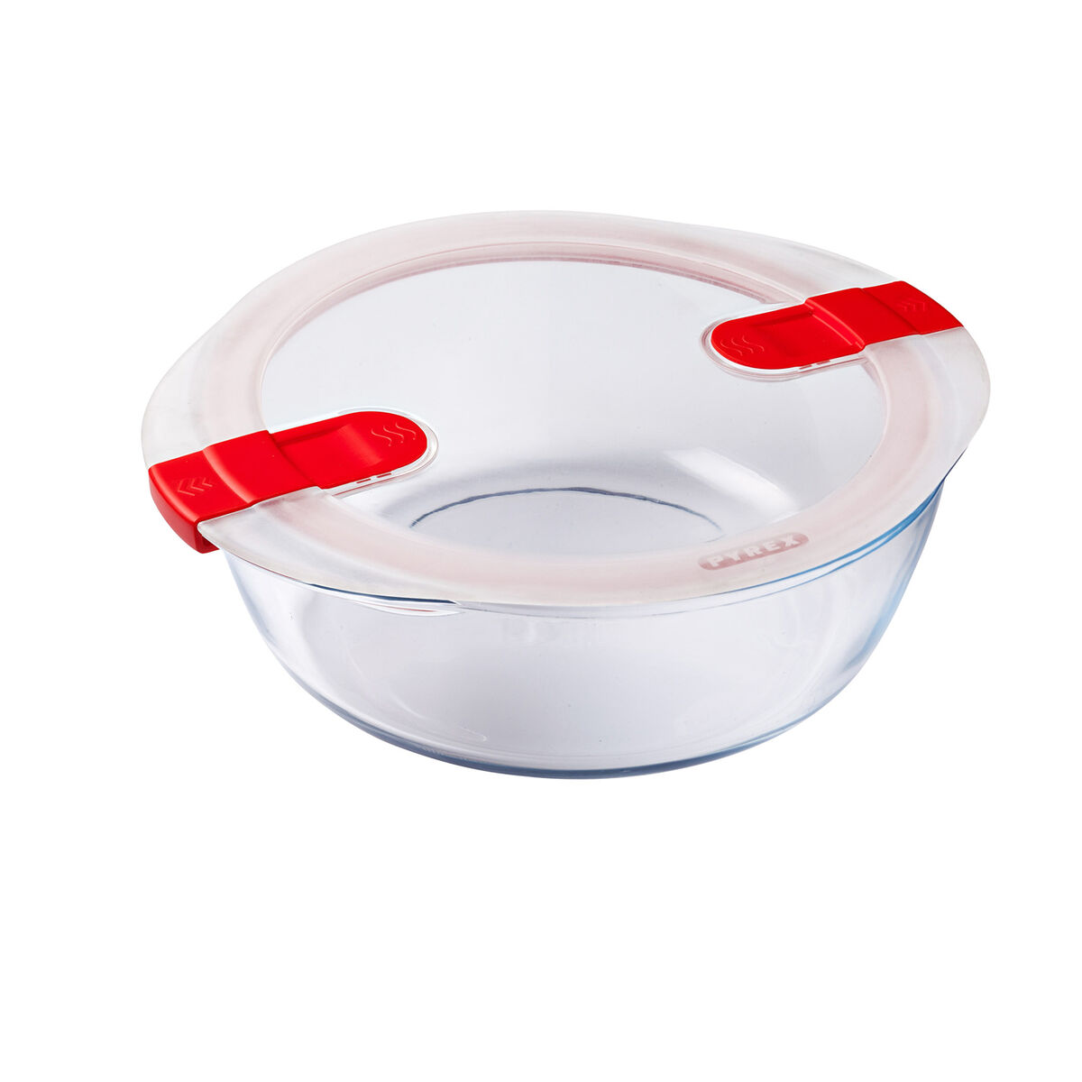 密封早餐盒Pyrex Cook&heat 26 x 23 x 8 cm2.3 L红色玻璃(6件)-2