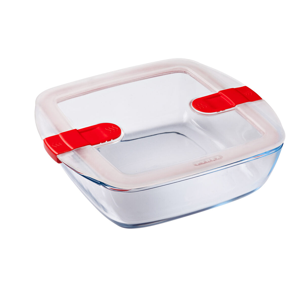 Pyrex Cook & Heat 25 × 22 × 7 سم 2. 2 لتر زجاج شفاف (4 قطع)-3