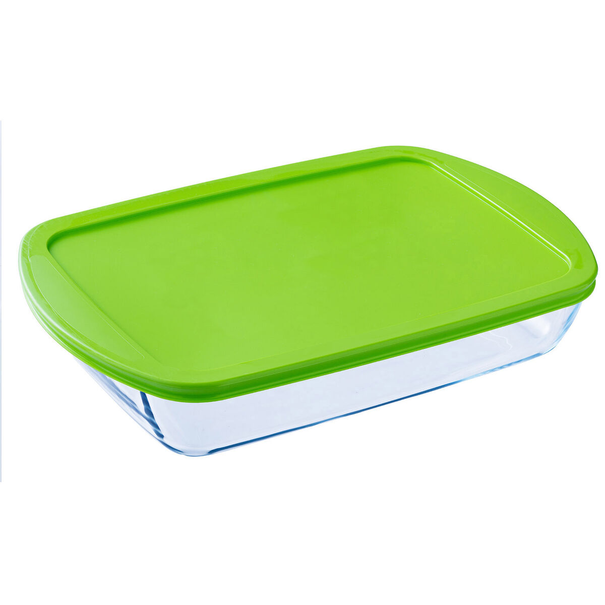 Scatola rettangolare per colazione con coperchio Pyrex Cook & store Silicone trasparente (4,5 L) (4 pezzi)-3