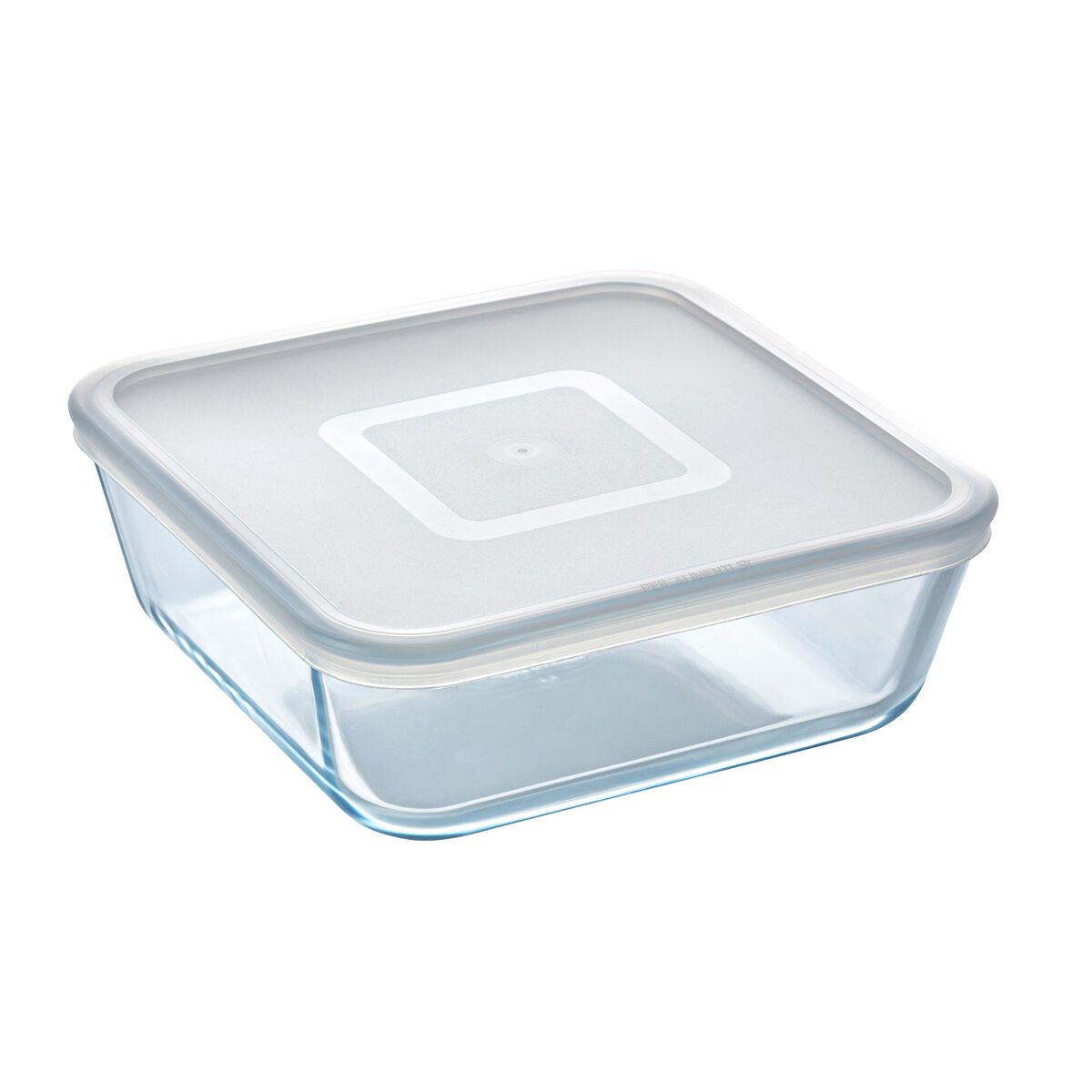 Quadratische Frühstückskiste mit Deckel Pyrex Cook & Freeze 2 L 19 x 19 cm Transparent Silikon Glas (4 Stück)-2