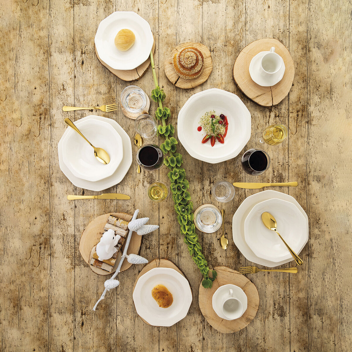 Churchille Artic Cheramica Bell Fayans- ის დესერტის კერძი (E 20.5 სმ) (6 ცალი)-3