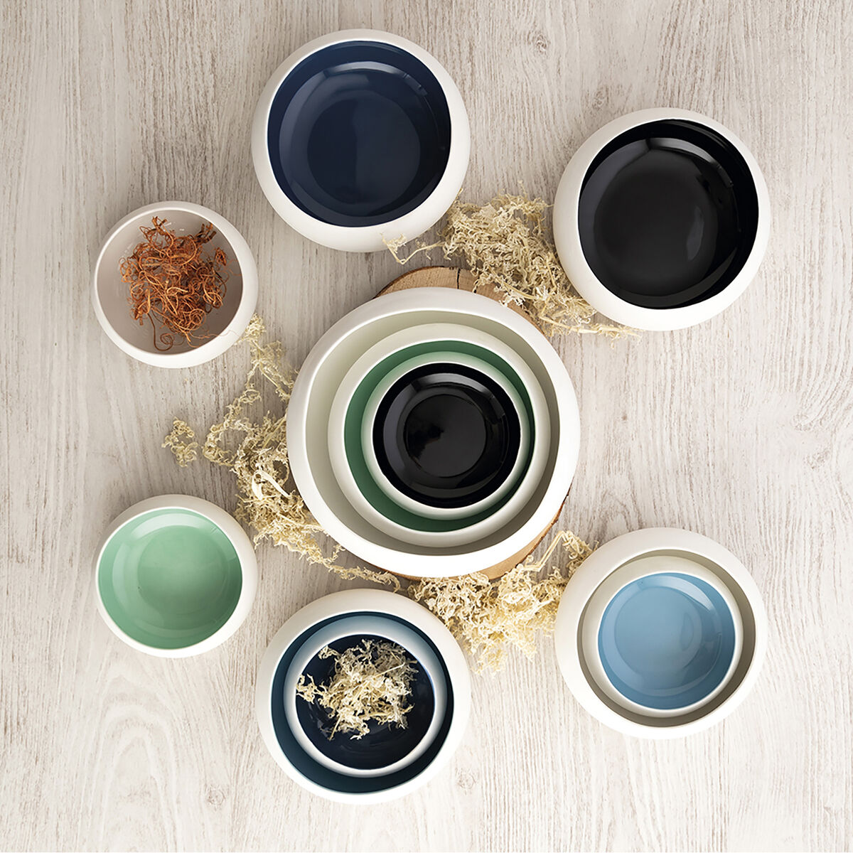 Coppa Ariane Organic Ceramica Blu (16 cm) (6 pezzi)-4