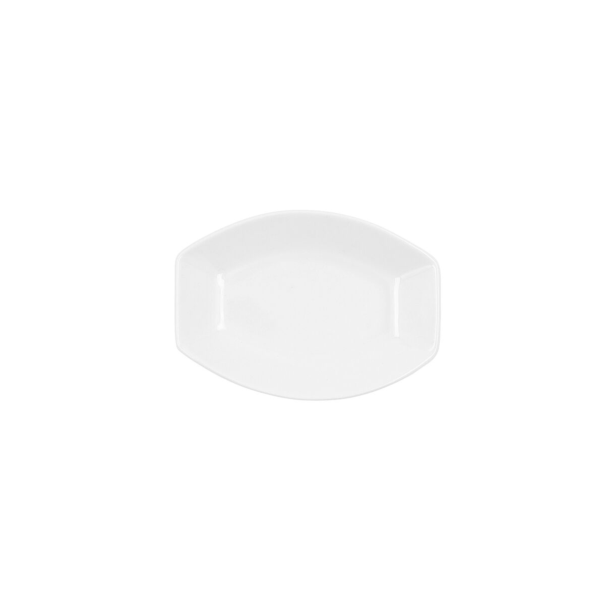 Ariane Alaska Snack Tablett Weiß Keramik Oval 10 x 7,4 x 1,5 cm 9,6 x 5,9 cm (18 Stück)-2