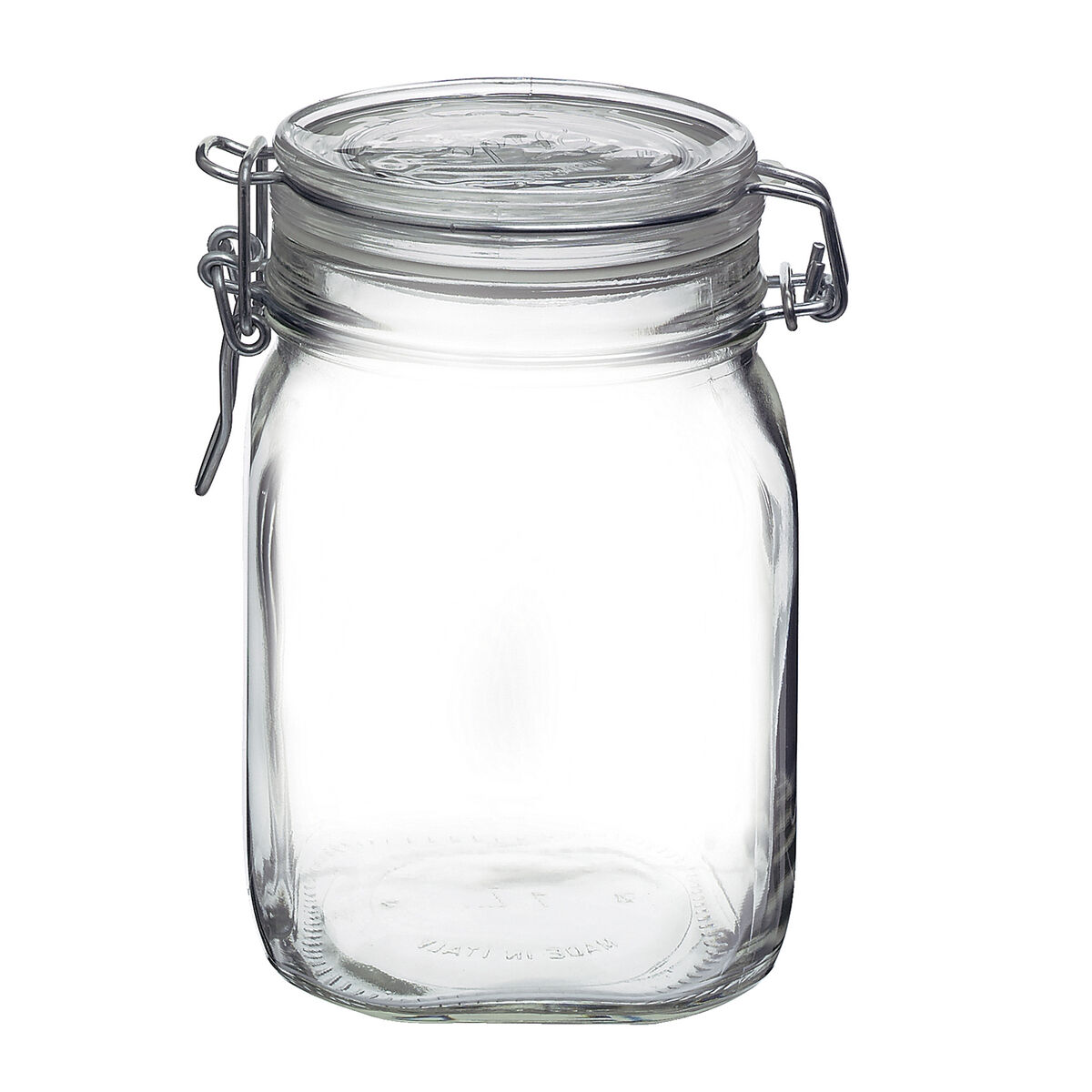 Food preservation container Bormioli Rocco fido Clear Glass (1 L) (6 pieces)-2