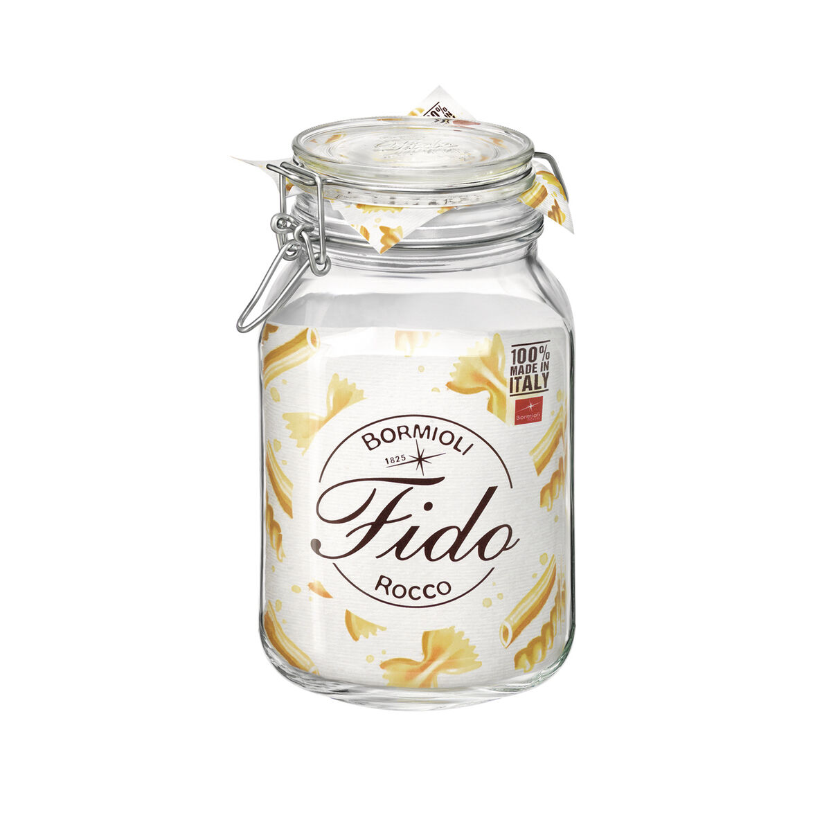 Conteneur pour la conservation des aliments Bormioli Rocco fido Verre transparent (2 L) (6 pièces)-2