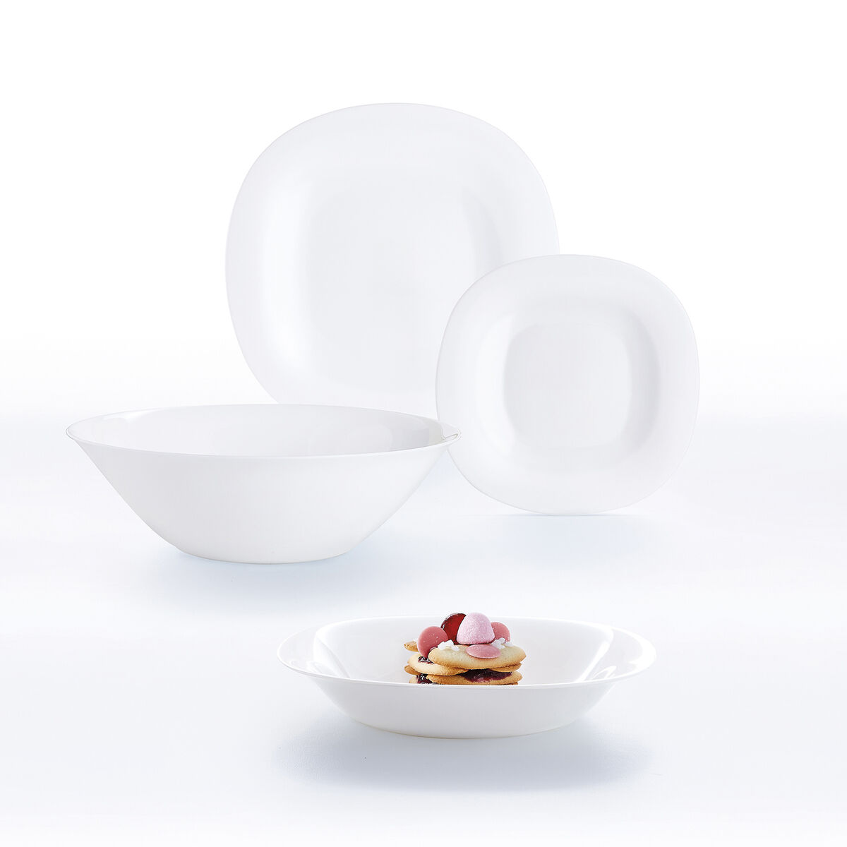 وعاء Luminarc Carine Blanco White Glass 12 سم (24 قطعة)-2