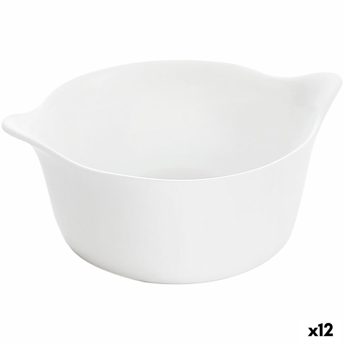 طبق Luminarc Smart Cuisine White Glass (12 قطعة)-2