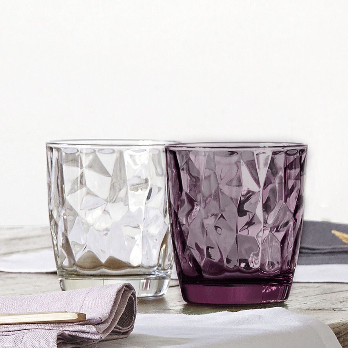 Bormioli Rocco Diamond күлгін шыны (390 мл) (6 дана)-2
