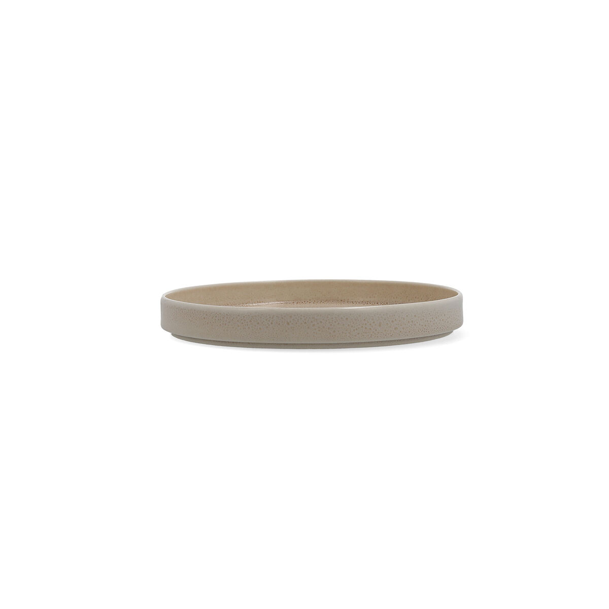 Assiette plate Ariane Porous Céramique Beige V 21 cm (4 pièces)-2