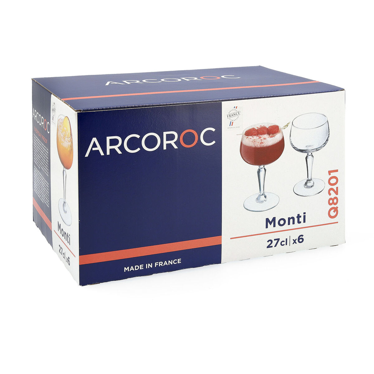 Бокалдар жиынтығы Arcoroc Monti мөлдір шыны 270 мл 6 дана-2
