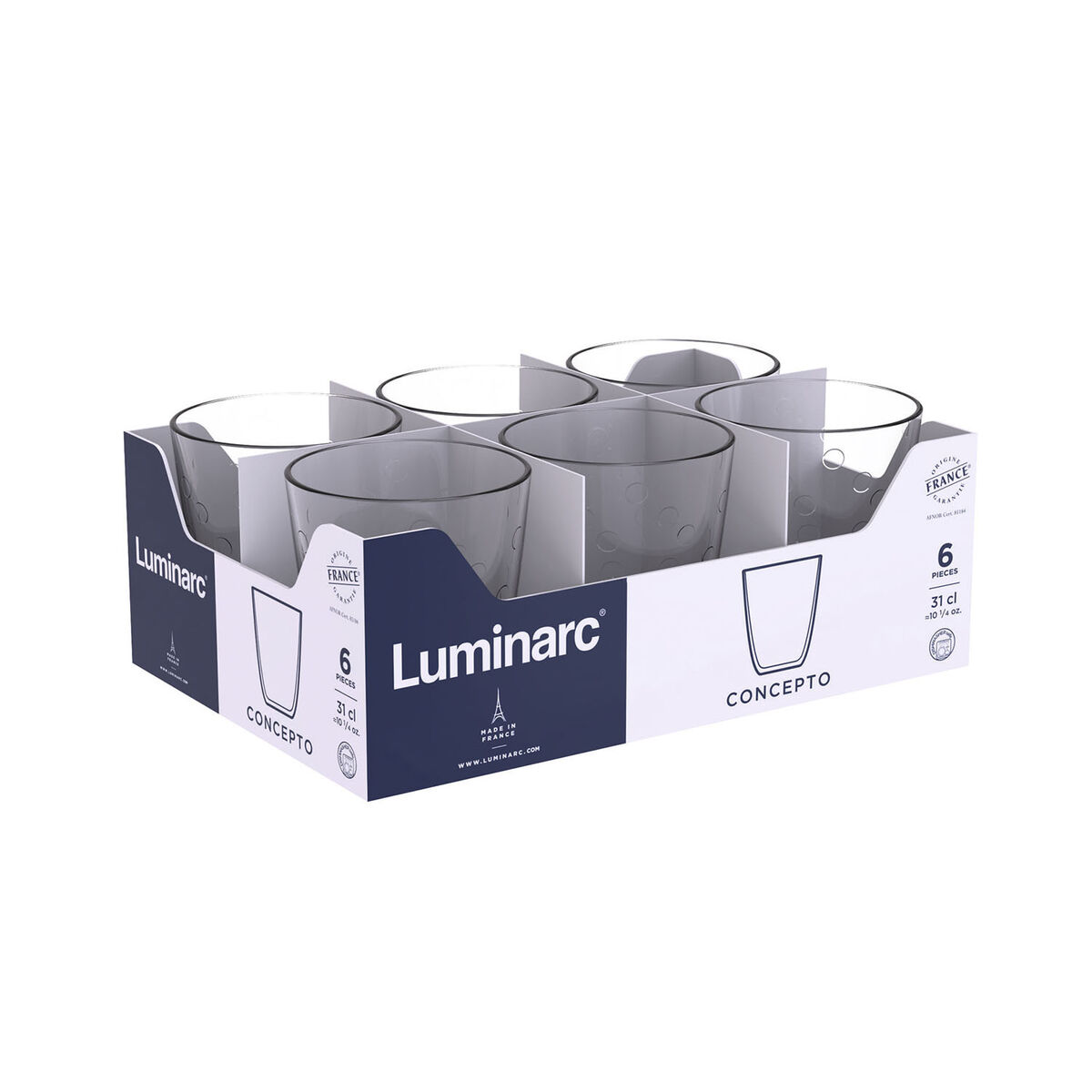 Luminarc Concepto Bulle мөлдір шыны стақаны 310 мл (24 дана)-2