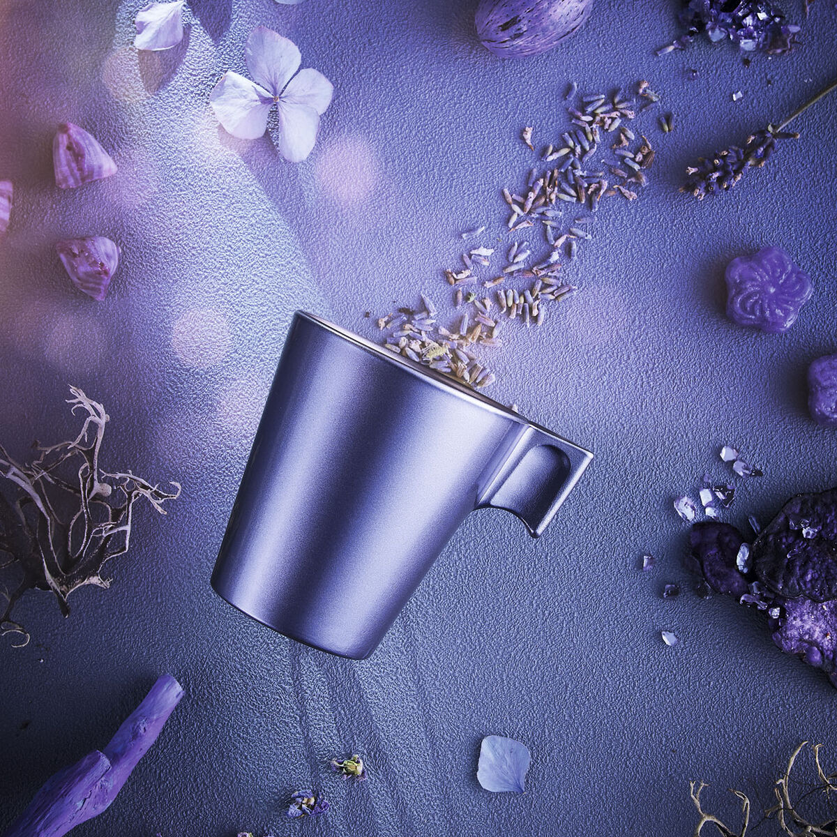 Кружка Mug Luminarc Flashy Фиолетовый 80 ml Cтекло (24 штук)-4