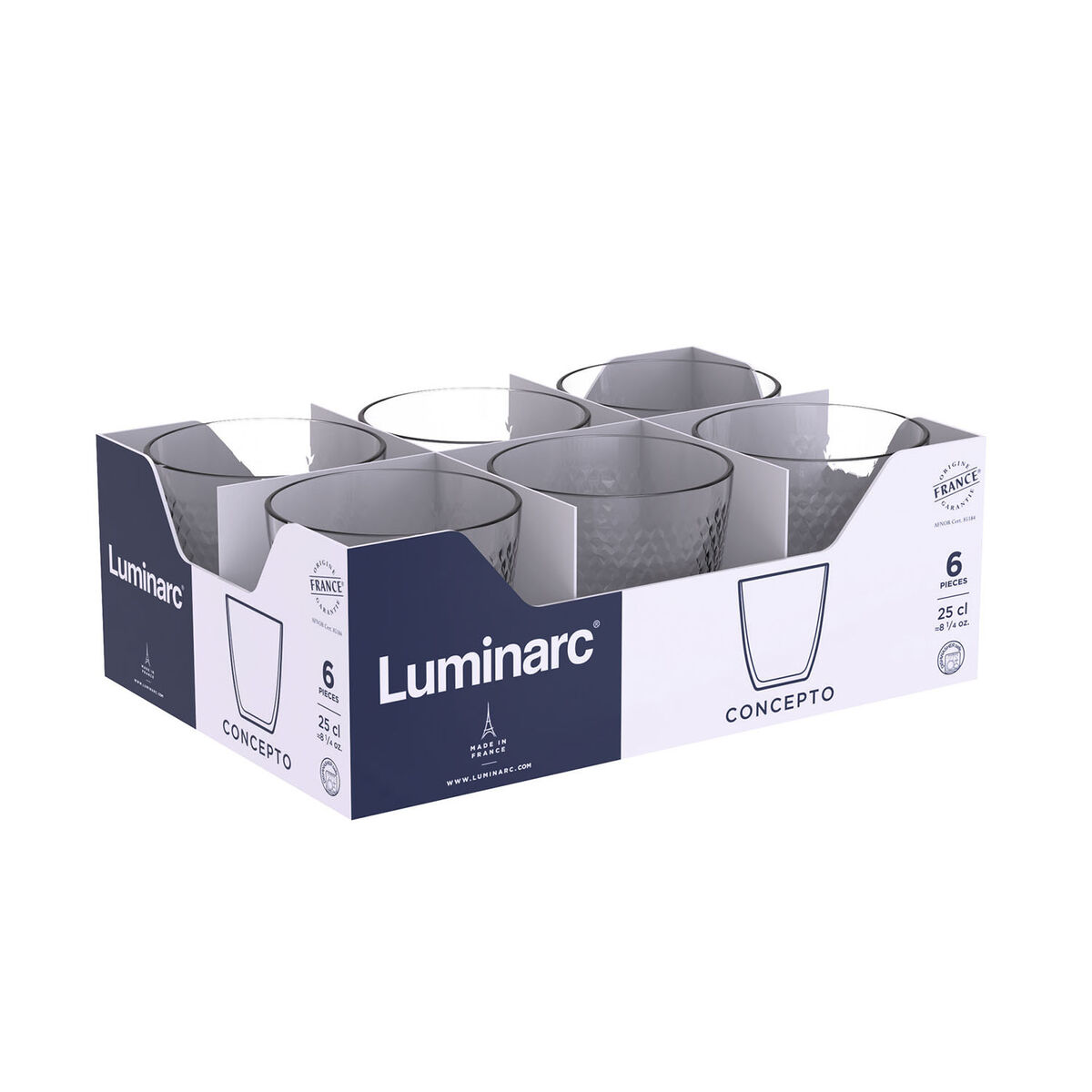 Luminarc Concepto Pampille 250 мл мөлдір шыны (24 дана)-5