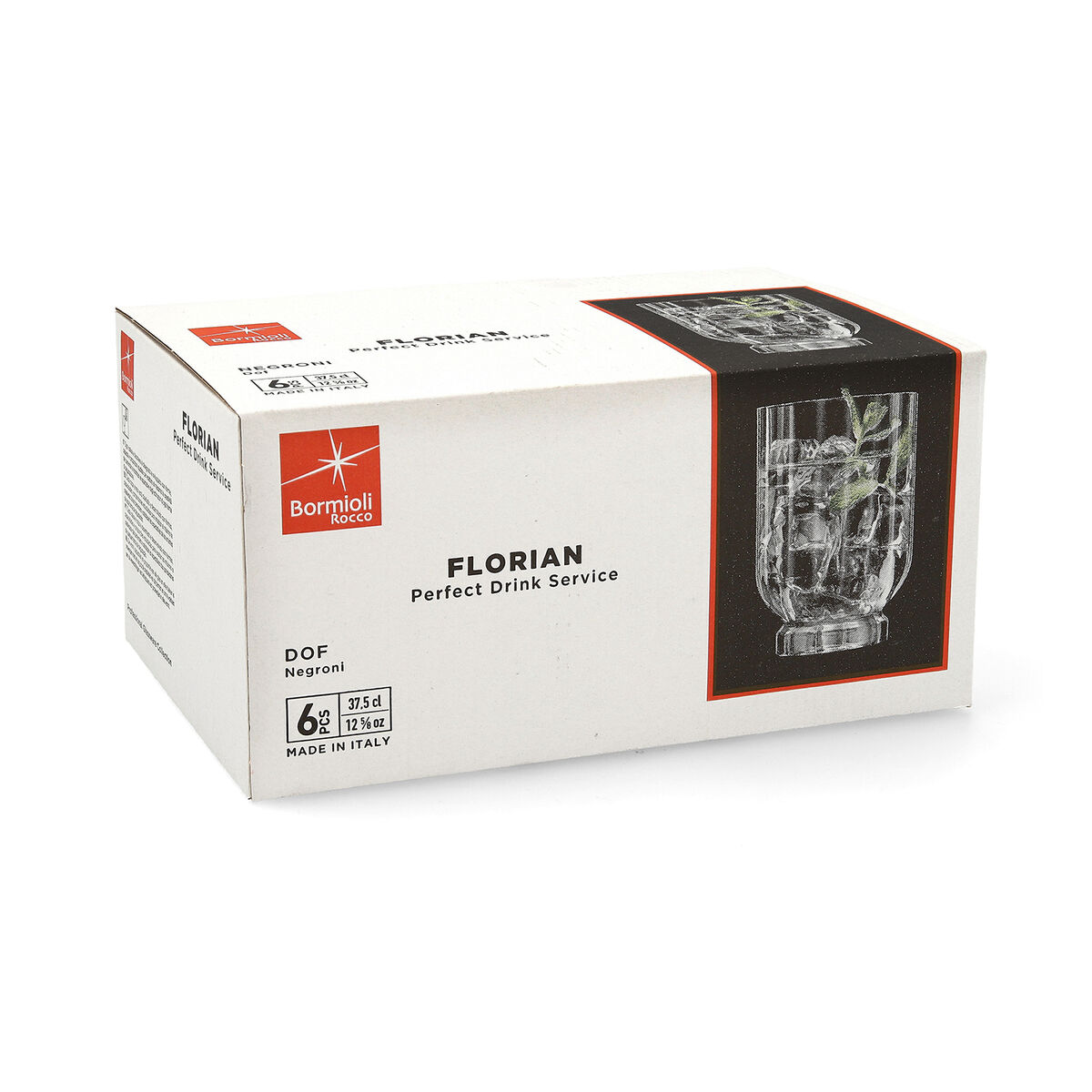 Бокалдар жиынтығы Bormioli Rocco Florian Мөлдір 6 дана Шыны 375 ml-2