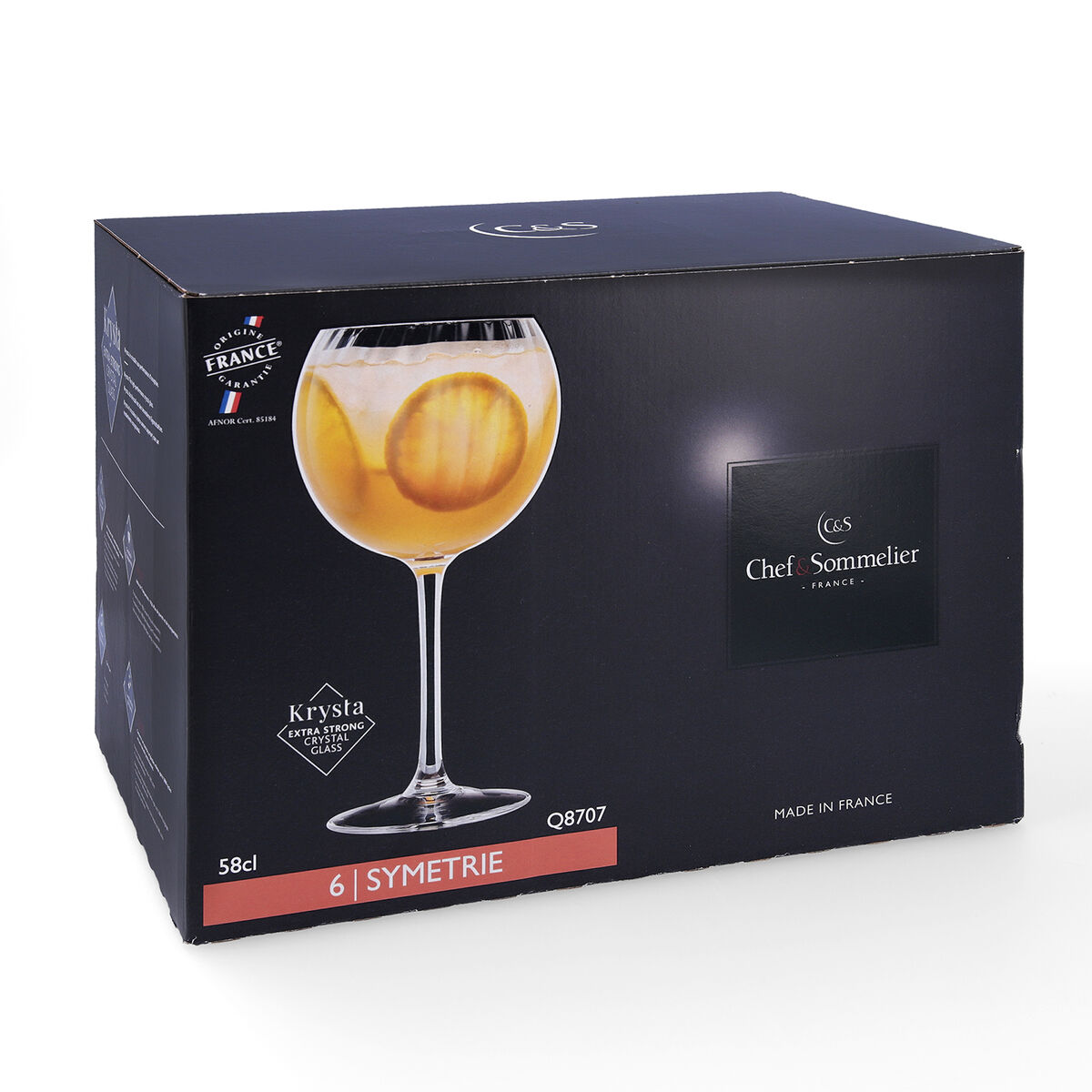 Джин-тоникке арналған бокалдар жиынтығы Chef & Sommelier Symetrie 6 дана Шыны 580 мл-2