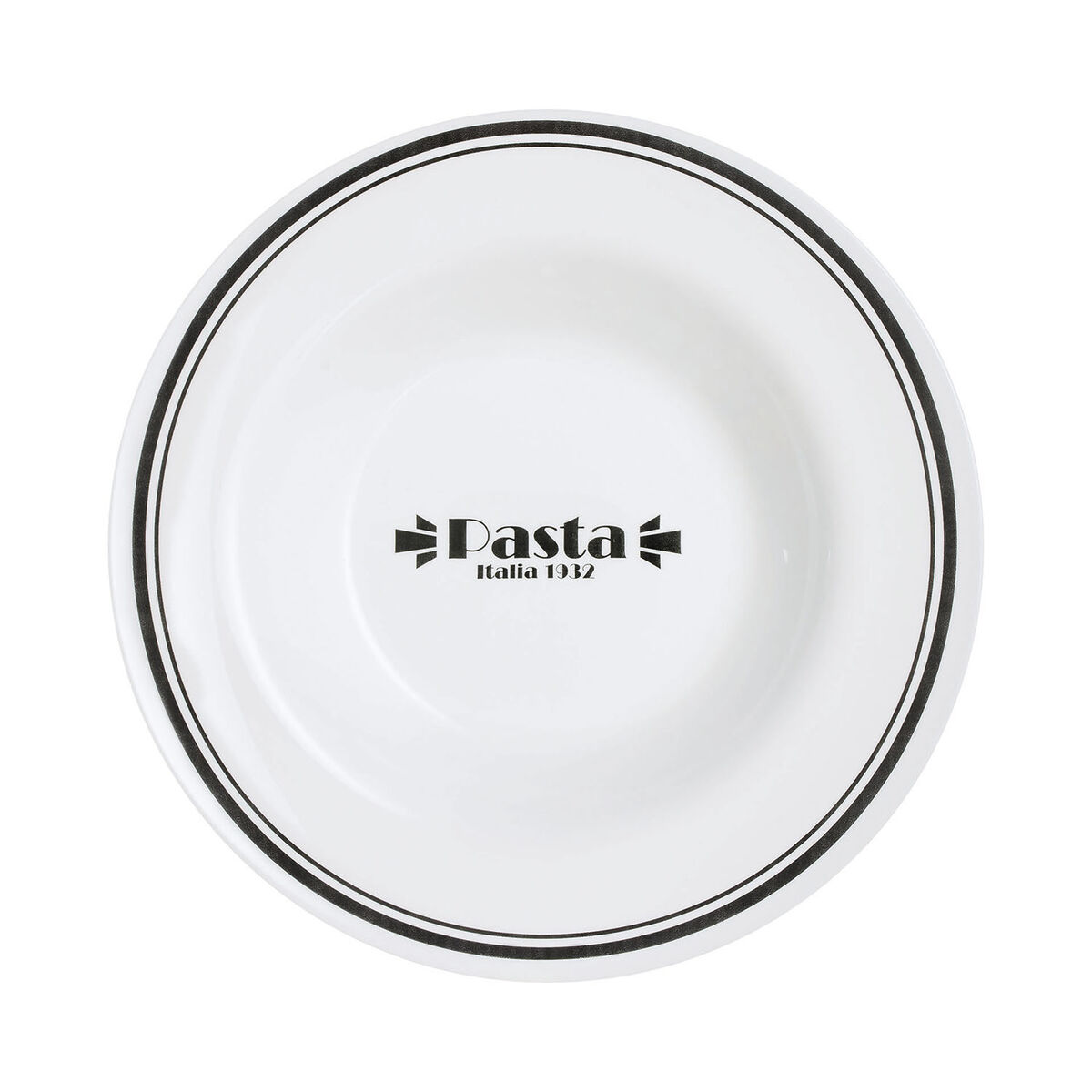 Luminarc Friends Time Bistro Pasta Dish White/Black Glass 28.5 cm (12 pieces)-3
