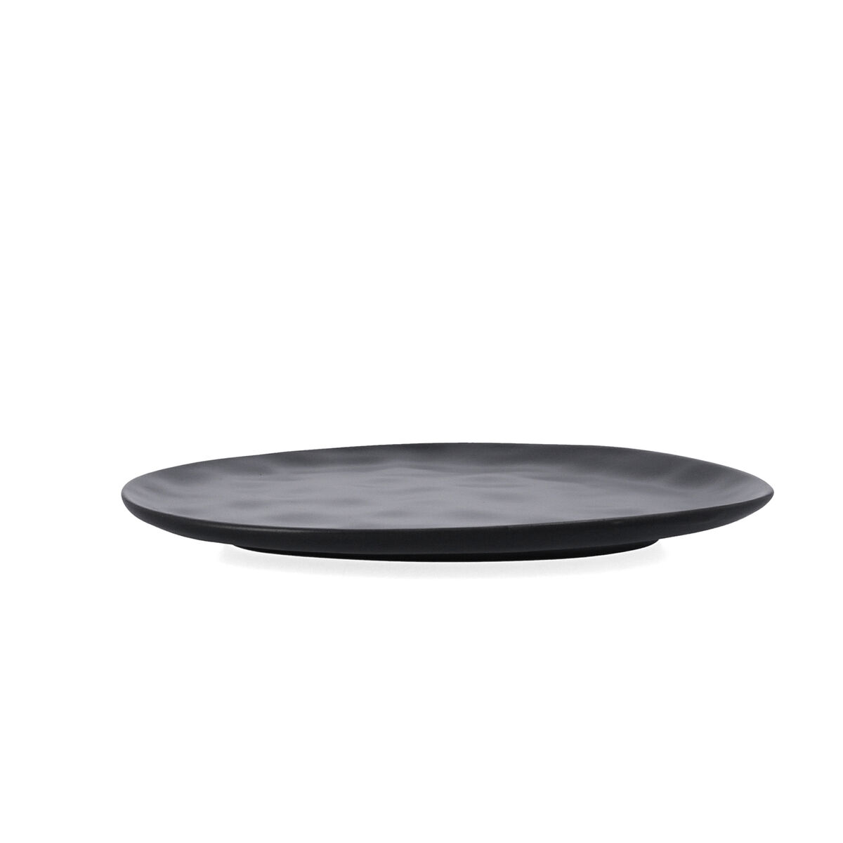 Flat plate Bidasoa Cosmos Black Ceramics 23 cm (6 pieces)-5