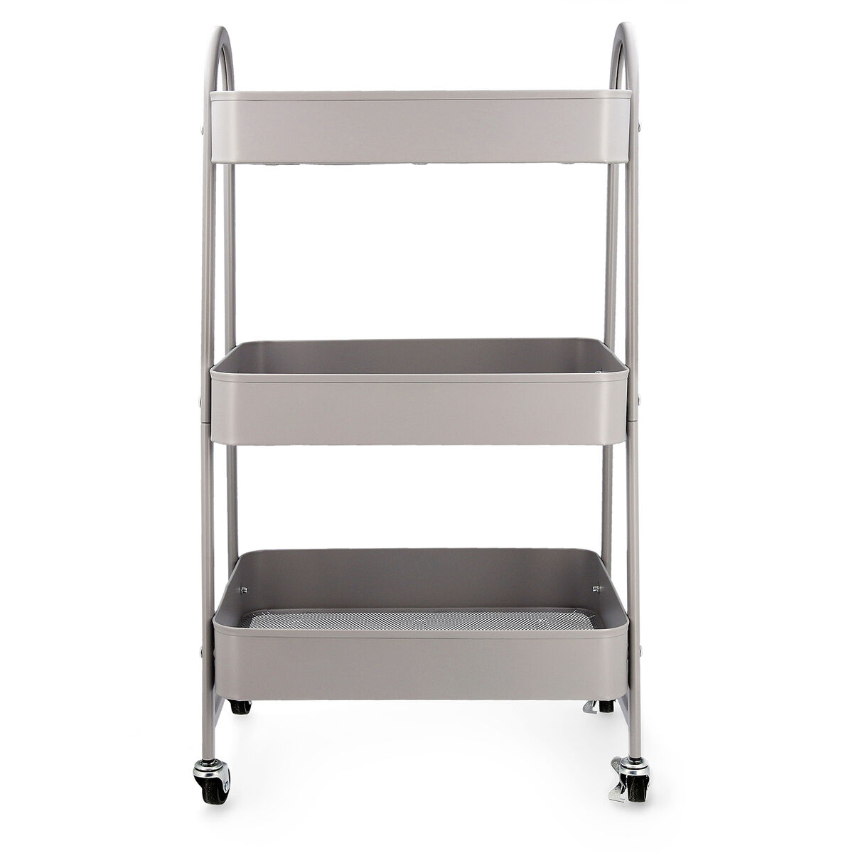 Mobile stand Quid Casio Grey Metal 45 x 30.6 x 77.5 cm-2