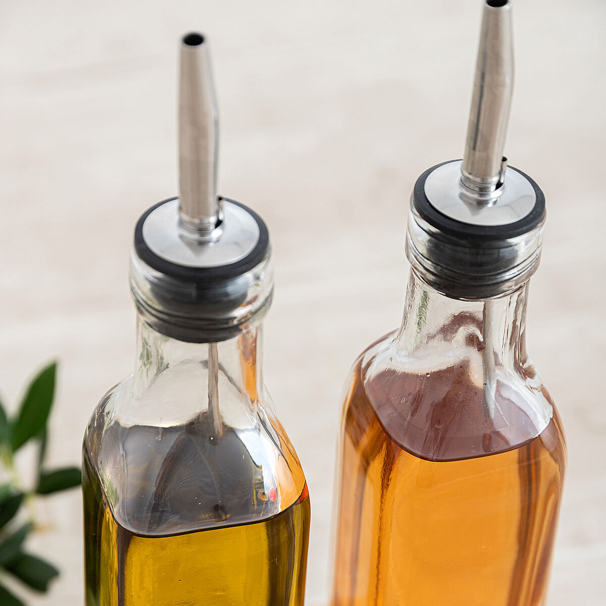 Oil and vinegar set Quid Naturalia Clear Glass 550 ml-3