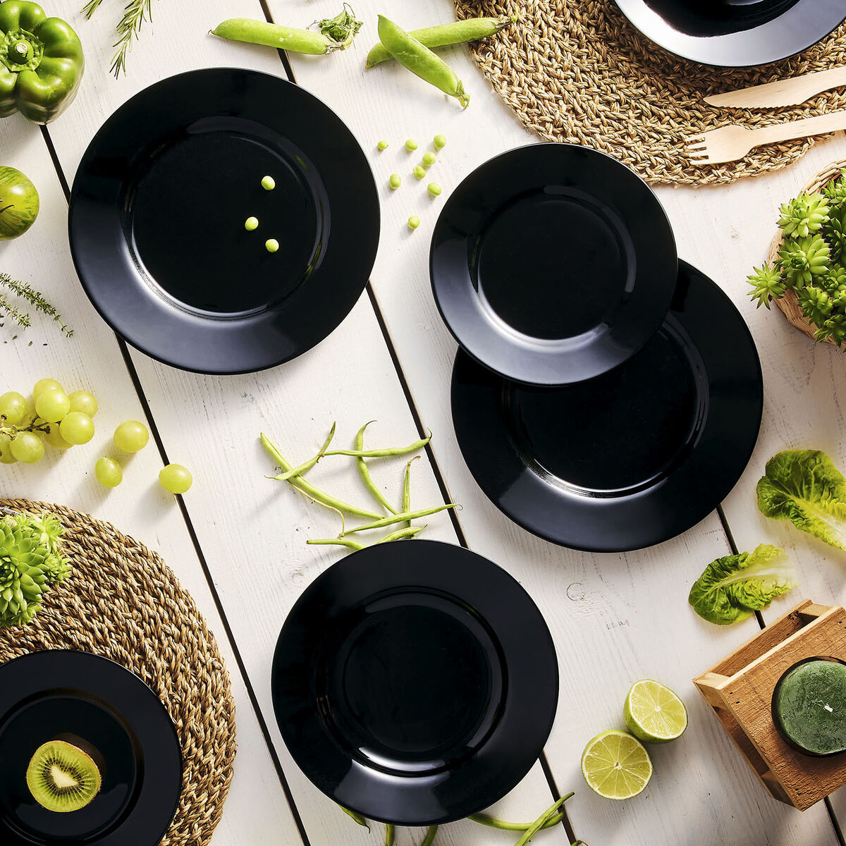 Luminarc Plumi Tableware Multi-colored Glass 18 Items-3